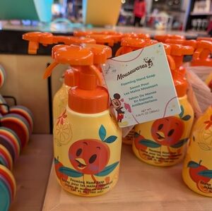 NEW🌟2025 Disney Parks Mousewares Orange Bird Mickey Shaped Foam Soap Dispenser